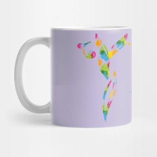 Floral Virgo sign colorful spray Mug